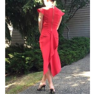 Red Opera Crepe Dress size S Roland mouret style